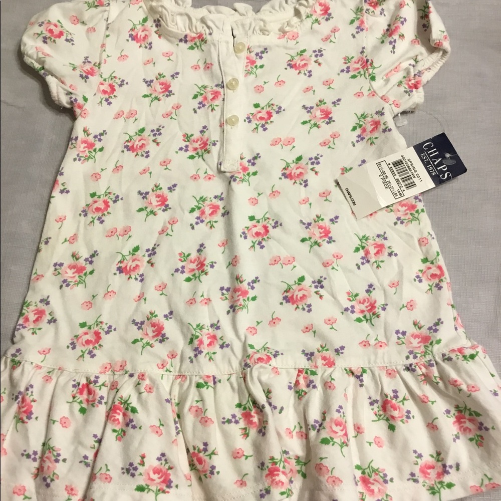 Baby Girl Chaps flower dress